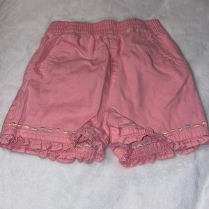 TKS basics pink shorts size 3 to 6 months